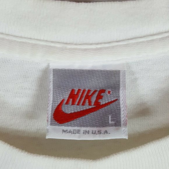 Vtg 90s Nike Hare Air Jordan T-Shirt L Grey Tag - Picture 4 of 12